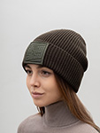 Шапка STETSON арт. 8599128 BEANIE EMBOSSED BADGE (зеленый)